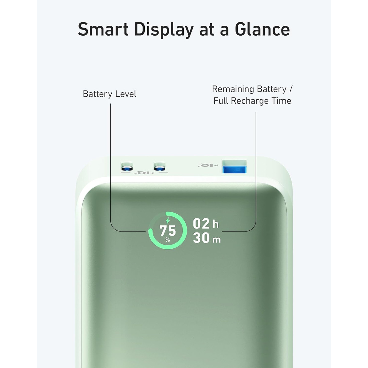 Foto 3 pulgar | Power Bank Anker 533 10,000mah 30w Pd Verde Usb Dúo