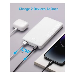 Foto 6 | Power Bank Anker 10,000mah Carga Rápida Bidireccional Blanco