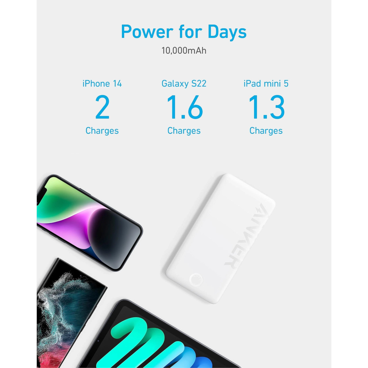 Foto 5 | Powerbank Anker 10,000mah Carga Rápida Bidireccional Violeta