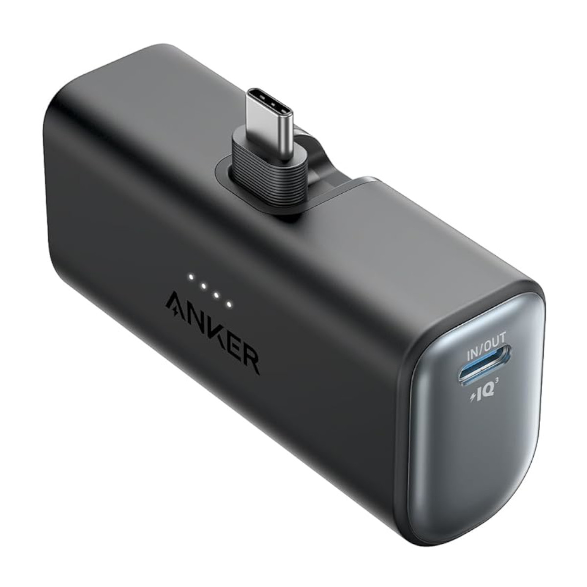 Foto 2 pulgar | Power Bank Nano USB-C Plegable Anker 5000 mAh 22.5 W Negro