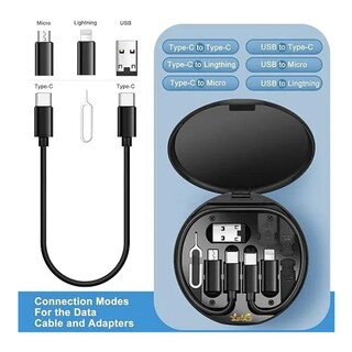 Foto 3 | Kit Adaptador De Cable De Carga Múltiple Lab.g, Kit Adaptador Negro