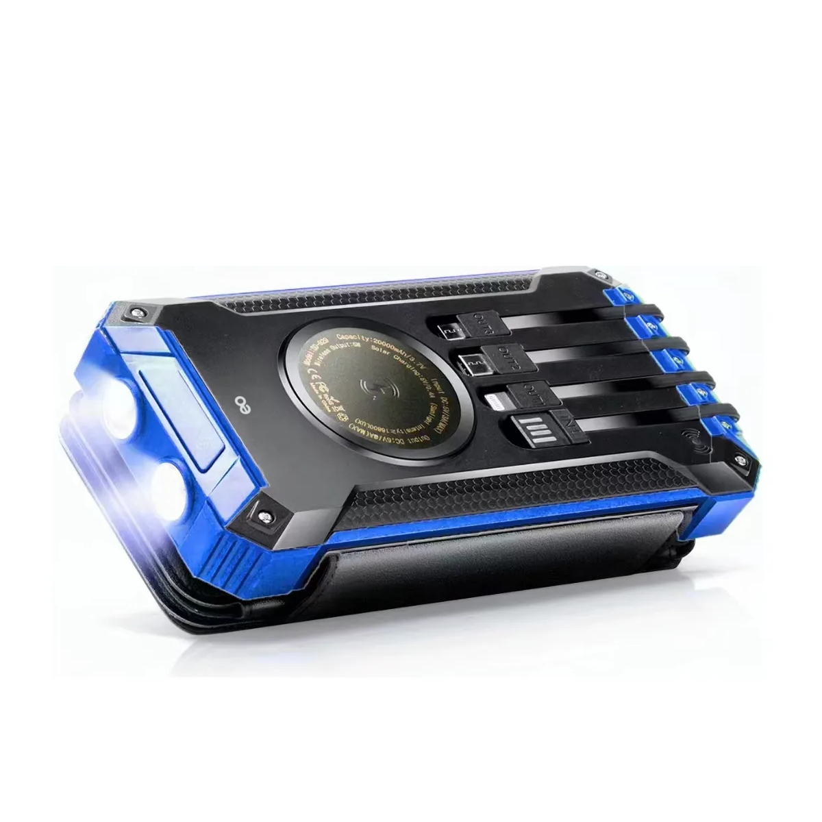 Foto 2 pulgar | Bateria Portatil 40,000mah 5 Páneles Solares Eo Safe Imports Esi-19124 Negro