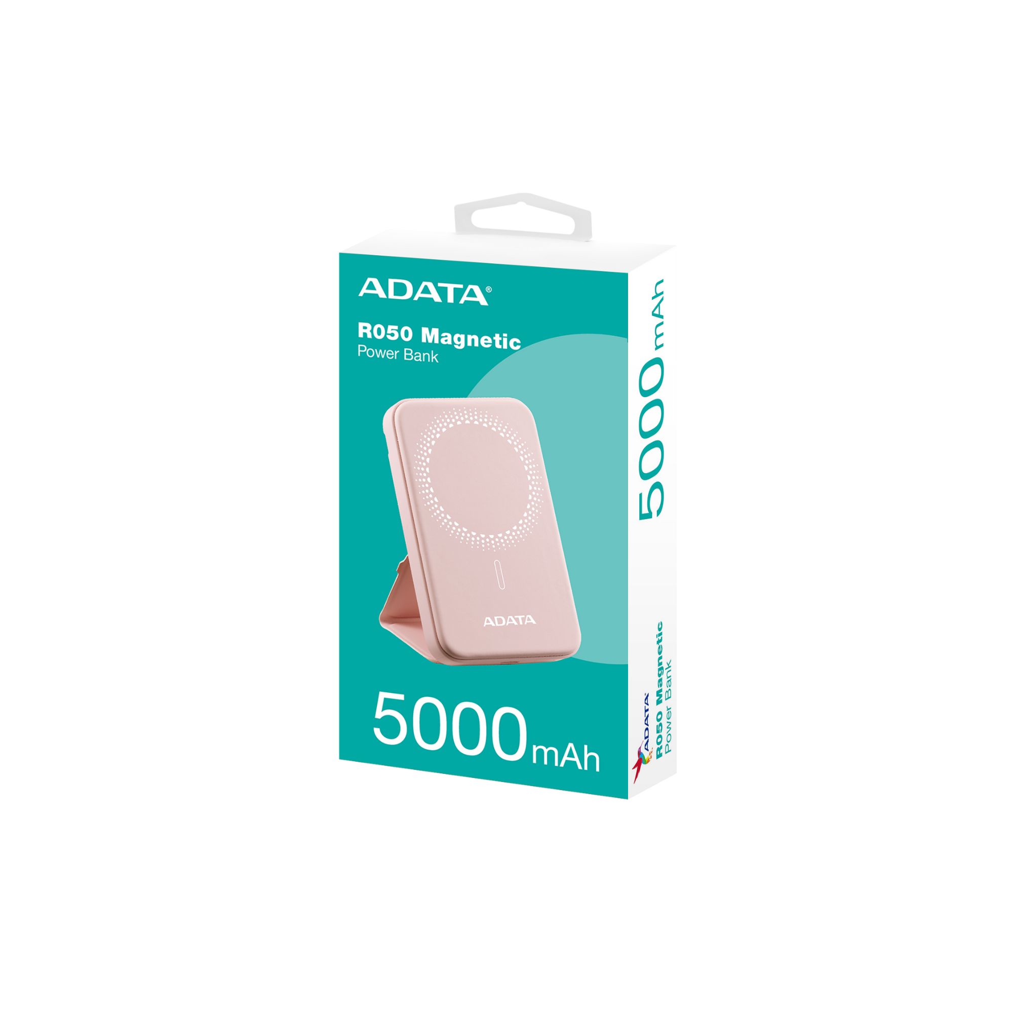 Foto 6 | Batería Portátil Adata R050 De 5,000 Mah, Inalámbrica, Usb-c, Rosa