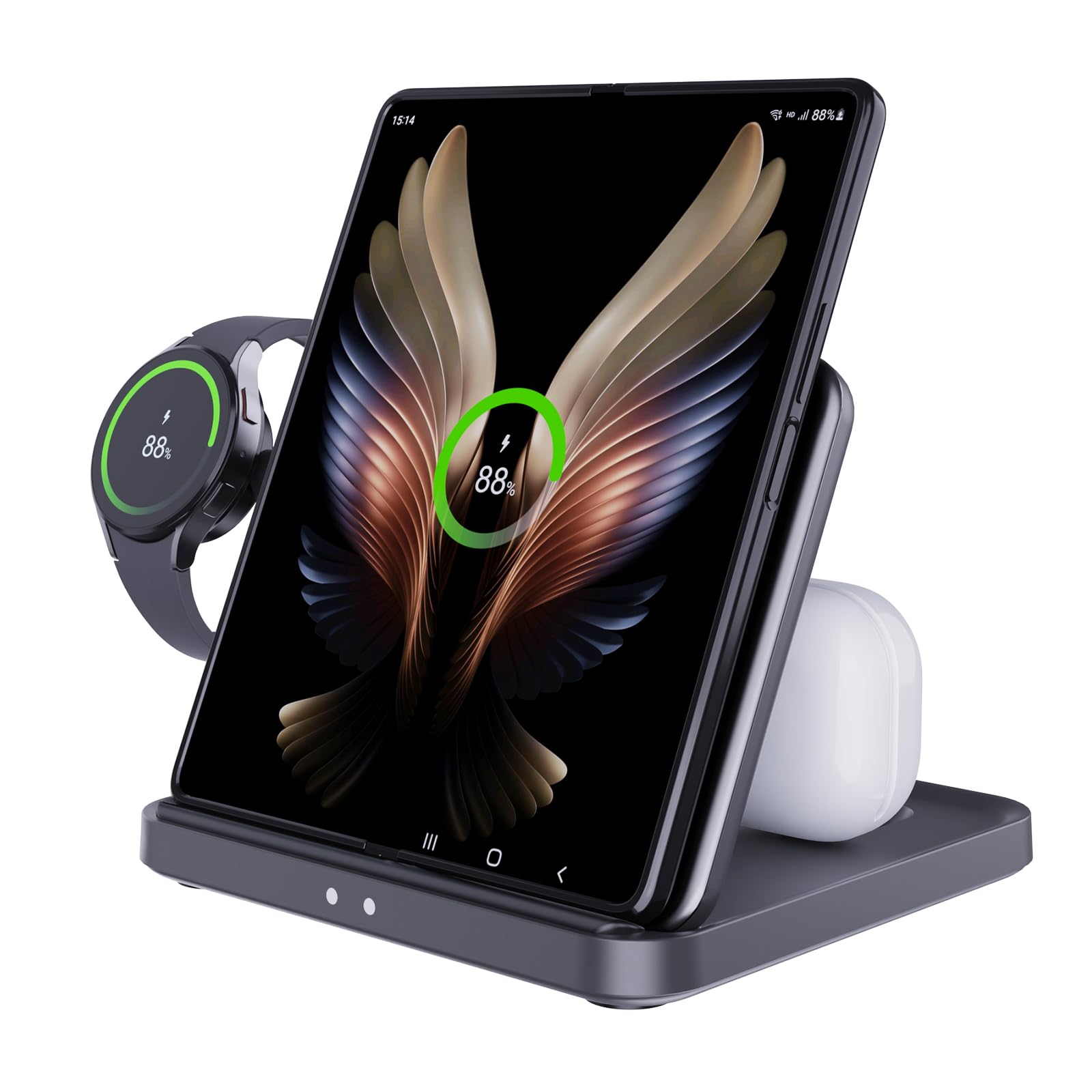 Foto 2 pulgar | Estación De Carga Inalámbrica Joyveva Para Samsung Z Fold 6/5 - Venta Internacional.