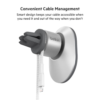 Foto 2 | Soporte Para Teléfono De Coche Belkin Magsafe Vent Mount Pro Gray Iphone 15 - Venta Internacional.