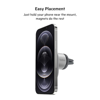 Foto 3 | Soporte Para Teléfono De Coche Belkin Magsafe Vent Mount Pro Gray Iphone 15 - Venta Internacional.