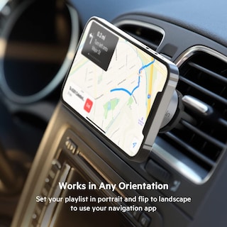 Foto 6 | Soporte Para Teléfono De Coche Belkin Magsafe Vent Mount Pro Gray Iphone 15 - Venta Internacional.