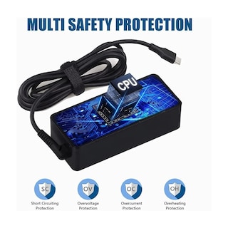 Foto 5 | Cargador Usb Tipo C Para Hp Dell Huawei 20v 3.25a Lab.g Negro