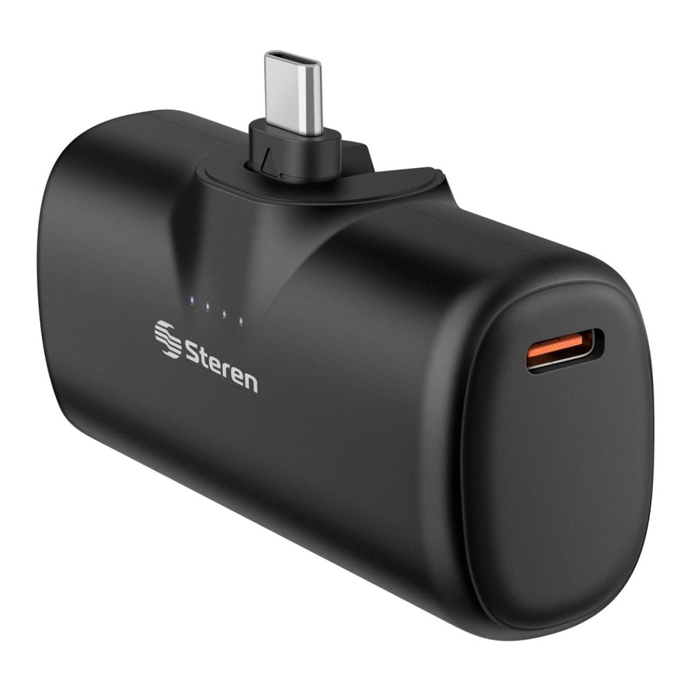 Mini Power Bank De 4 000 Mah Pd 20 W Con 1 Salida Usb C Y Plug Usb C Abatible $299
