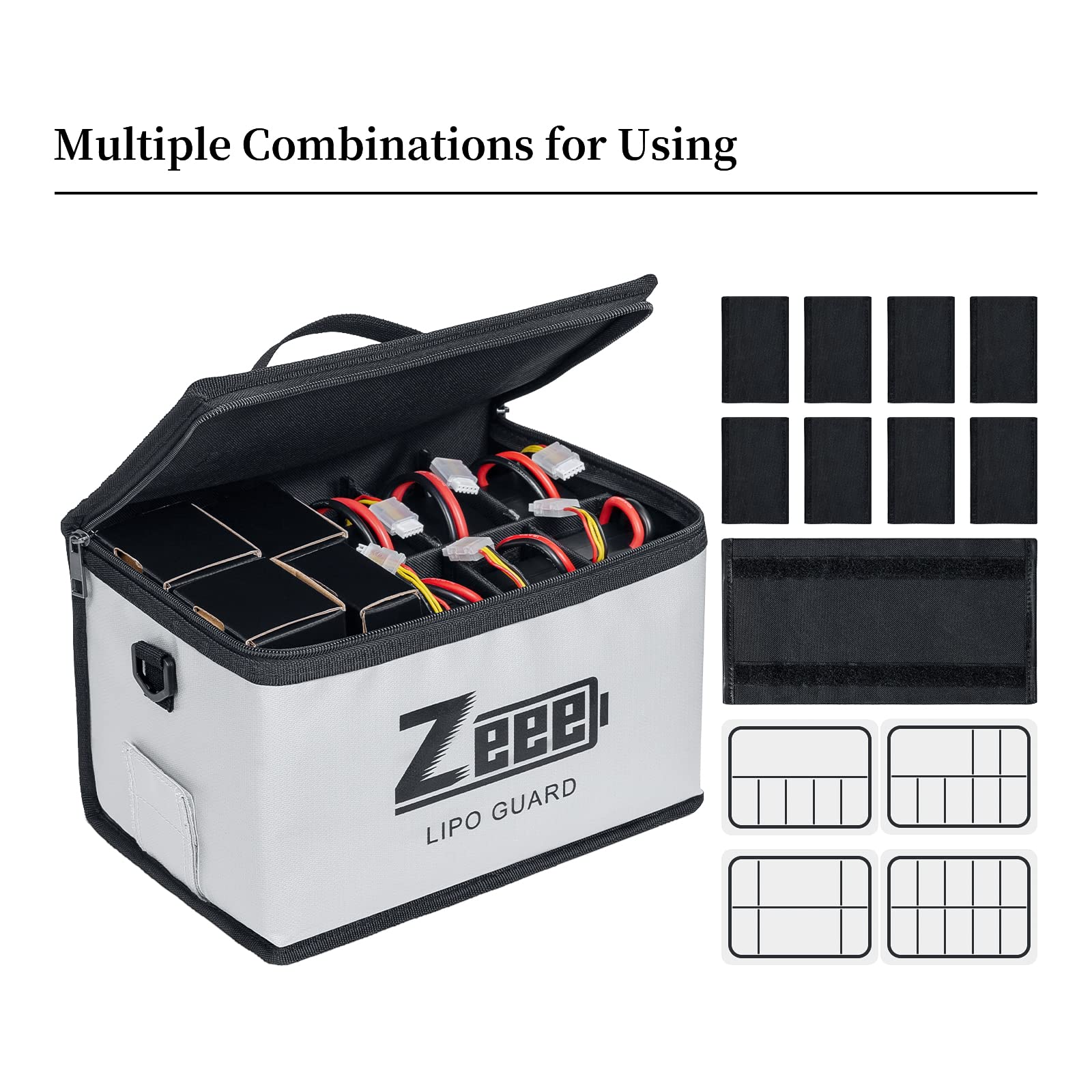 Foto 4 pulgar | Bolsa De Seguridad Ignífuga Zeee Lipo De Gran Capacidad De 10 Celdas - Venta Internacional.