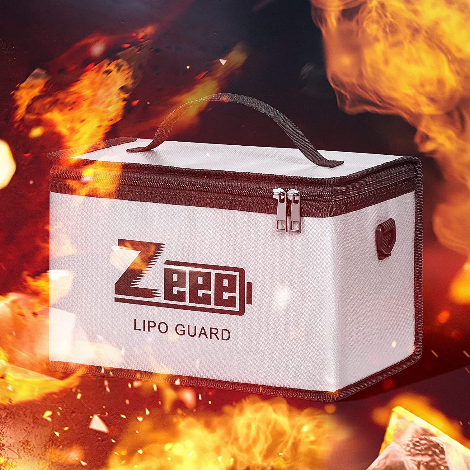 Foto 8 pulgar | Bolsa De Seguridad Ignífuga Zeee Lipo De Gran Capacidad De 10 Celdas - Venta Internacional.