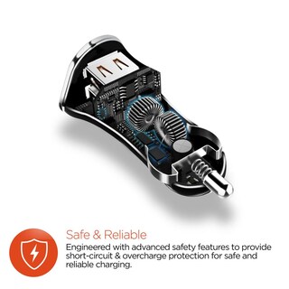 Foto 2 | Cargador Dual para Automóvil HyperGear 14245 color Negro 3.4a