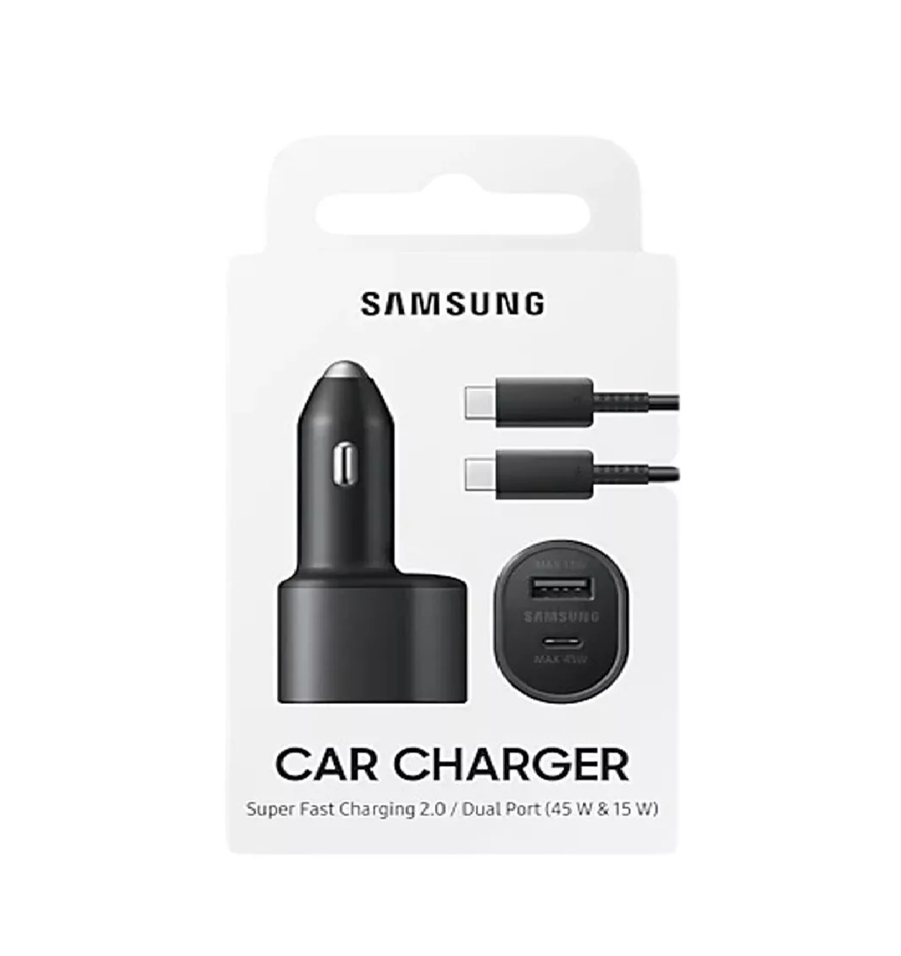 Foto 4 pulgar | Cargador para Auto Samsung 2 Entradas Usb-C Carga Rápida Negro