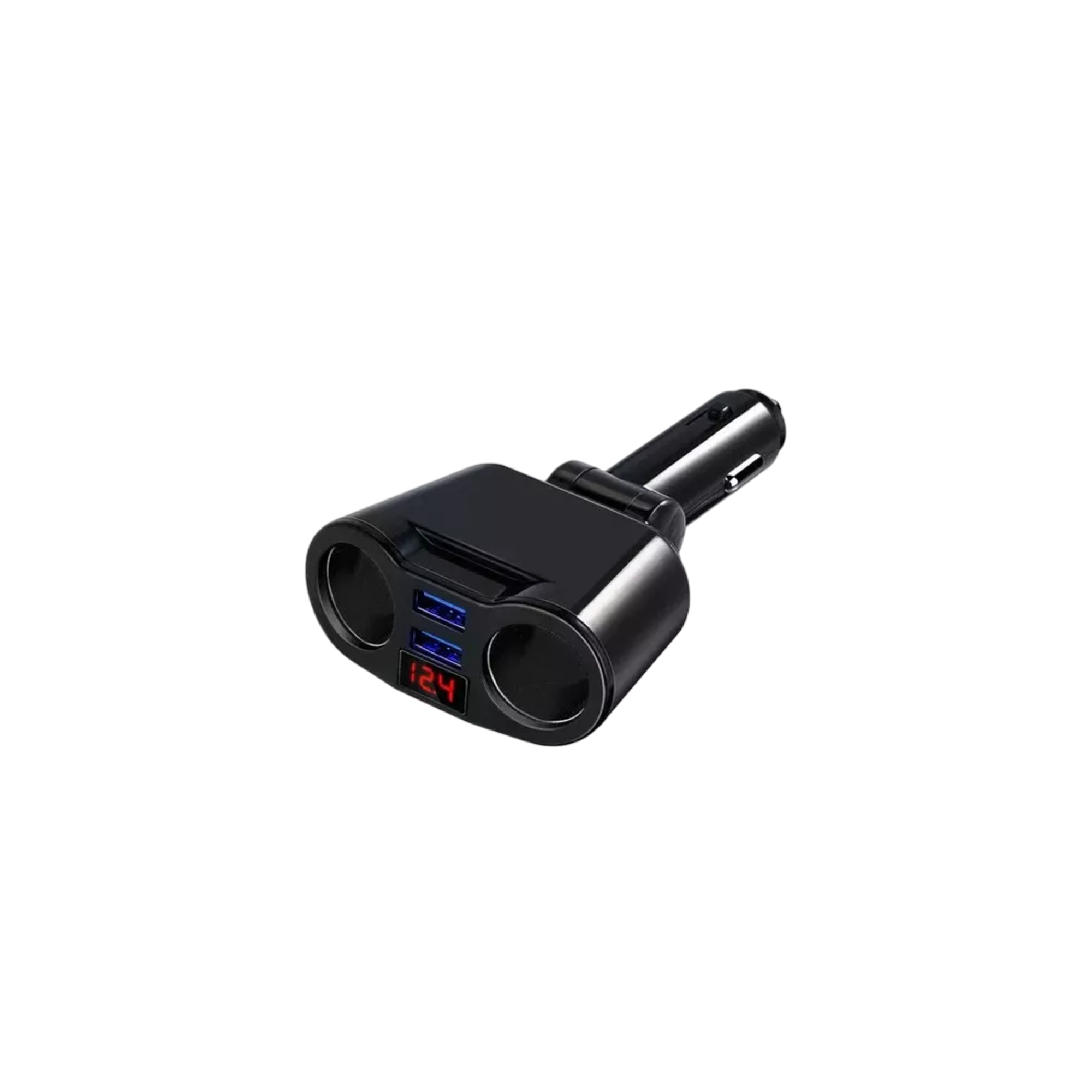 Foto 2 pulgar | Cargador Doble Usb De 2 Vías Para Encendedor De Coche Negro