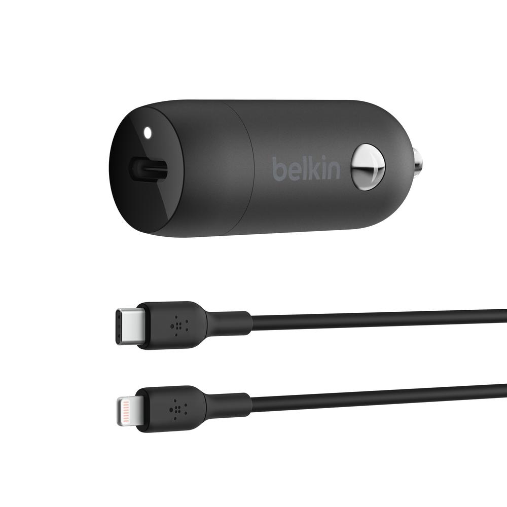 Foto 3 pulgar | Cargador de Coche Belkin 30w USB-C más Cable USB-C A Lighnining