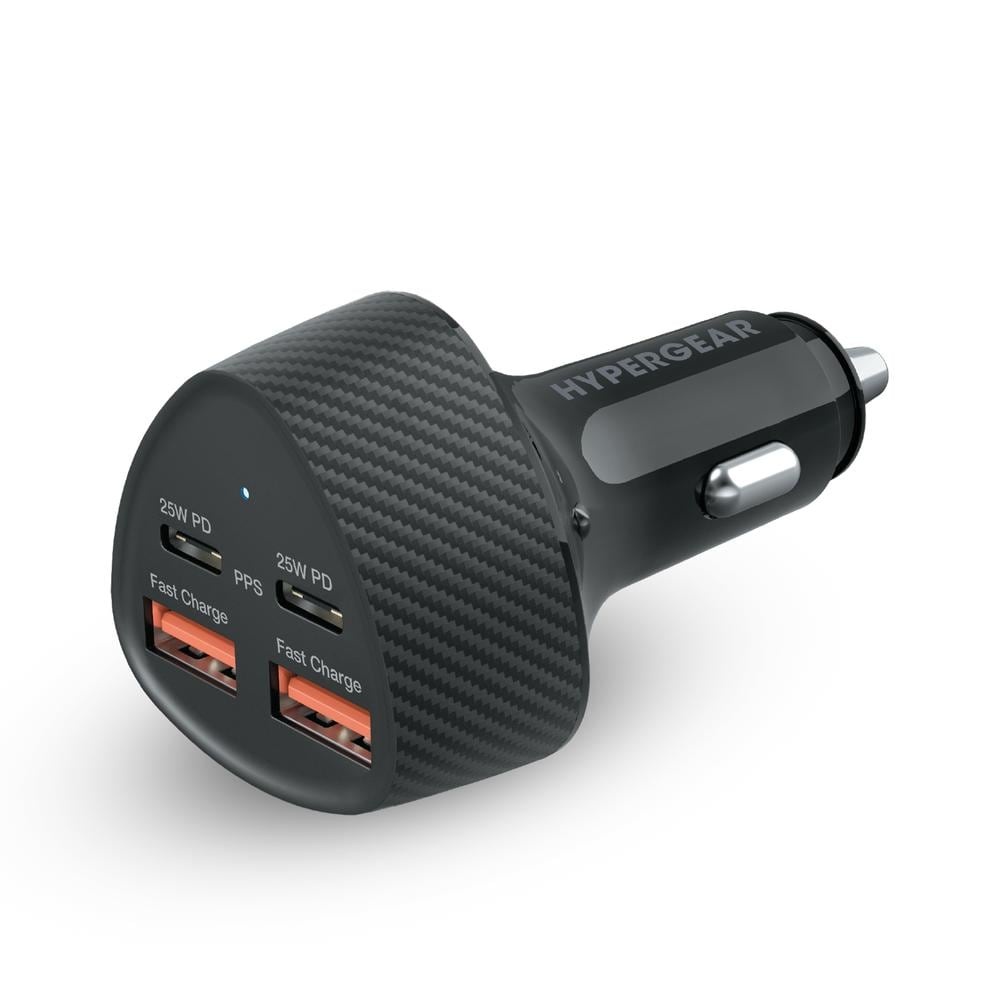 Cargador de Coche Cuádruple 50W Carga Súper Rápida  4 puertos USB $649