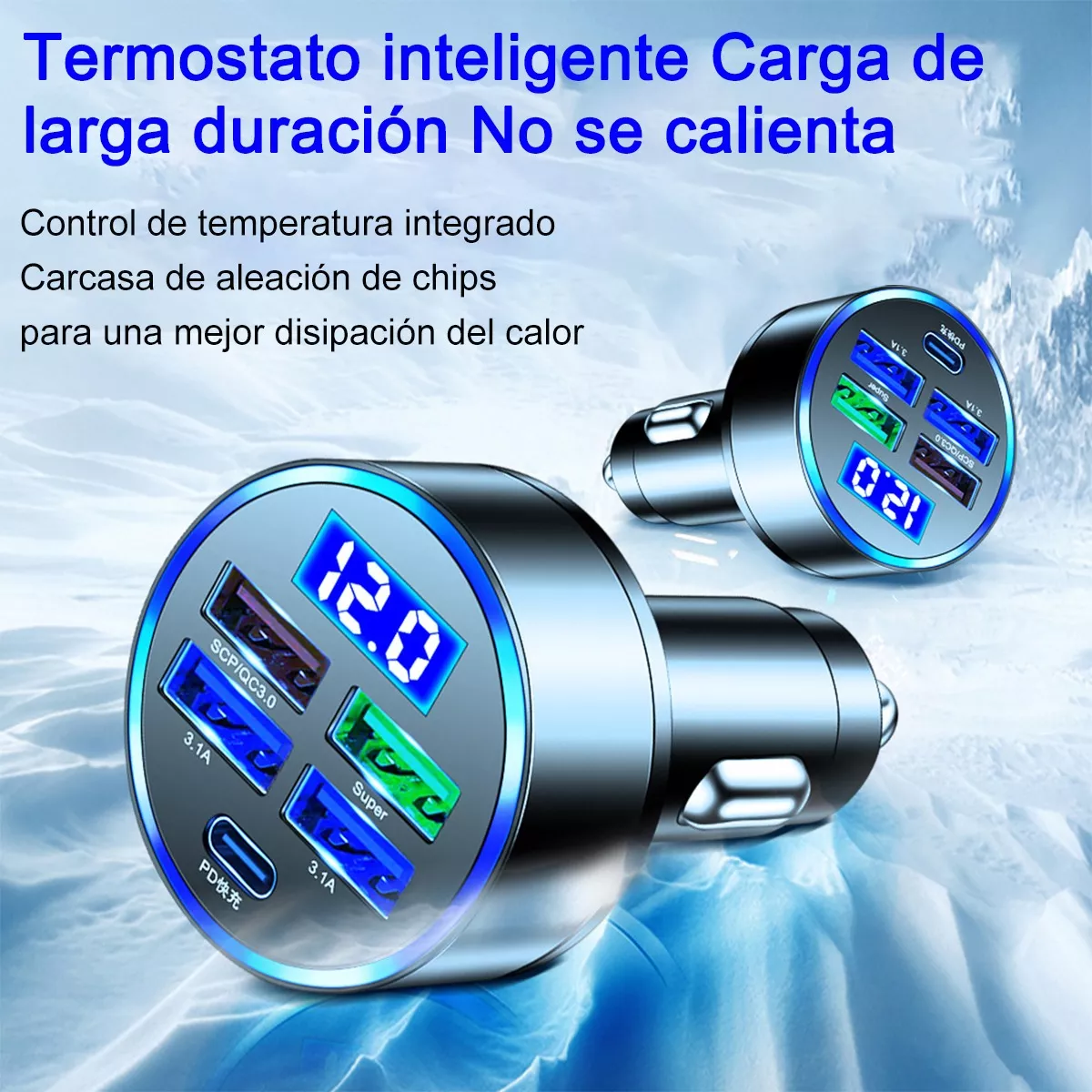 Foto 4 pulgar | Cargador Para Auto 150w Tipo C Carga Rápida Eo Safe Imports Esi-12616 Negro