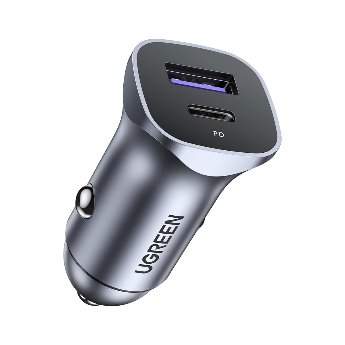 Foto 2 pulgar | Cargador De Auto Dual 30w Ugreen 40858 Usb-c + Usb-a De Carga Rápida