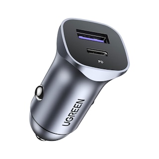 Foto 1 | Cargador De Auto Dual 30w Ugreen 40858 Usb-c + Usb-a De Carga Rápida