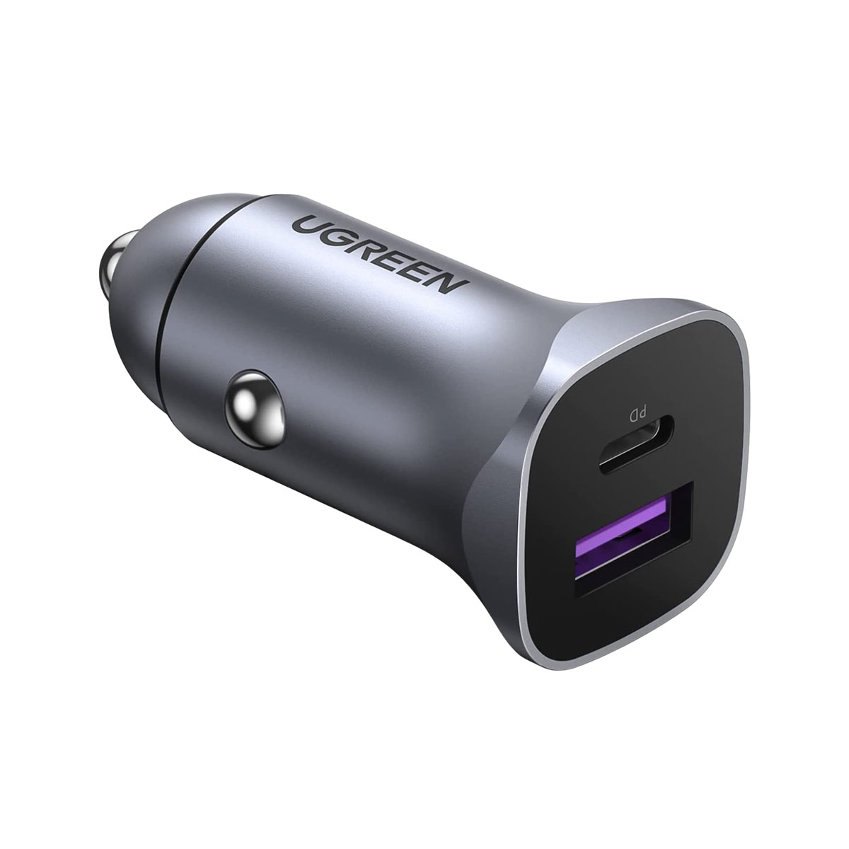 Foto 3 pulgar | Cargador De Auto Dual 30w Ugreen 40858 Usb-c + Usb-a De Carga Rápida