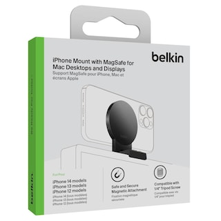 Foto 6 | Soporte Belkin Negro para iPhone Magsafe
