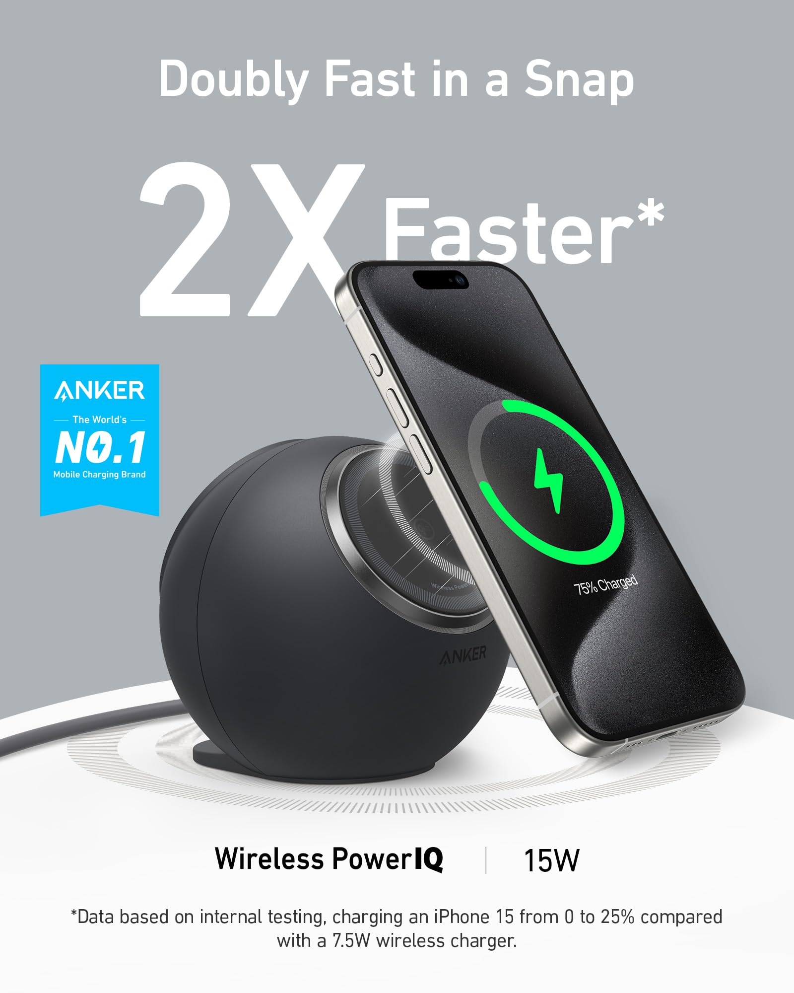 Foto 2 | Estación De Carga Anker Maggo Magnetic 15w Para iPhone - Venta Internacional