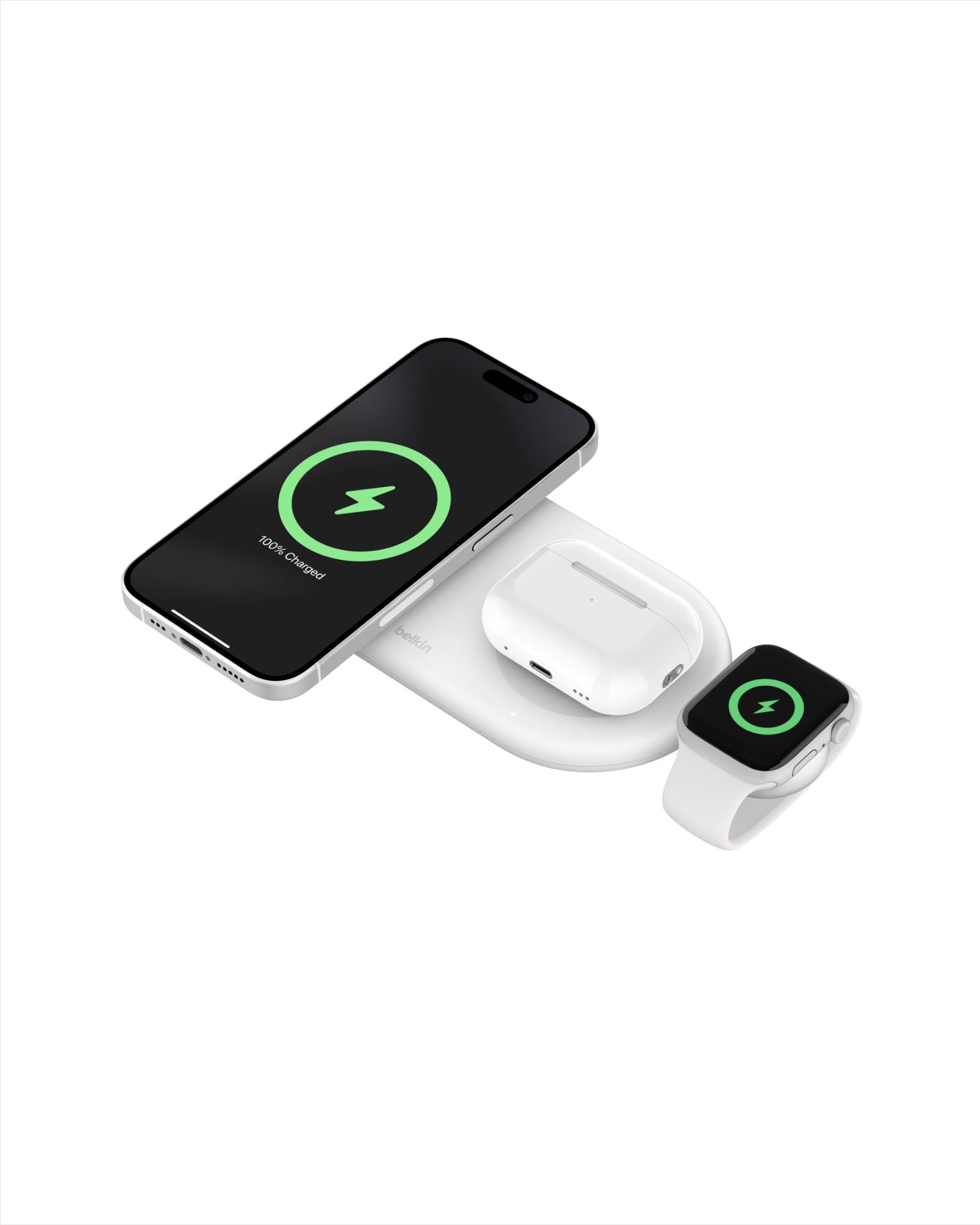 Foto 2 pulgar | Base De Carga Inalámbrica Belkin Boostcharge Pro 3 En 1 Blanca - Venta Internacional.