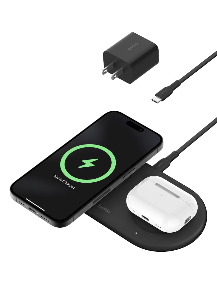 Foto 2 pulgar | Base De Carga Inalámbrica Belkin Boostcharge Pro 2 En 1 Negra - Venta Internacional.