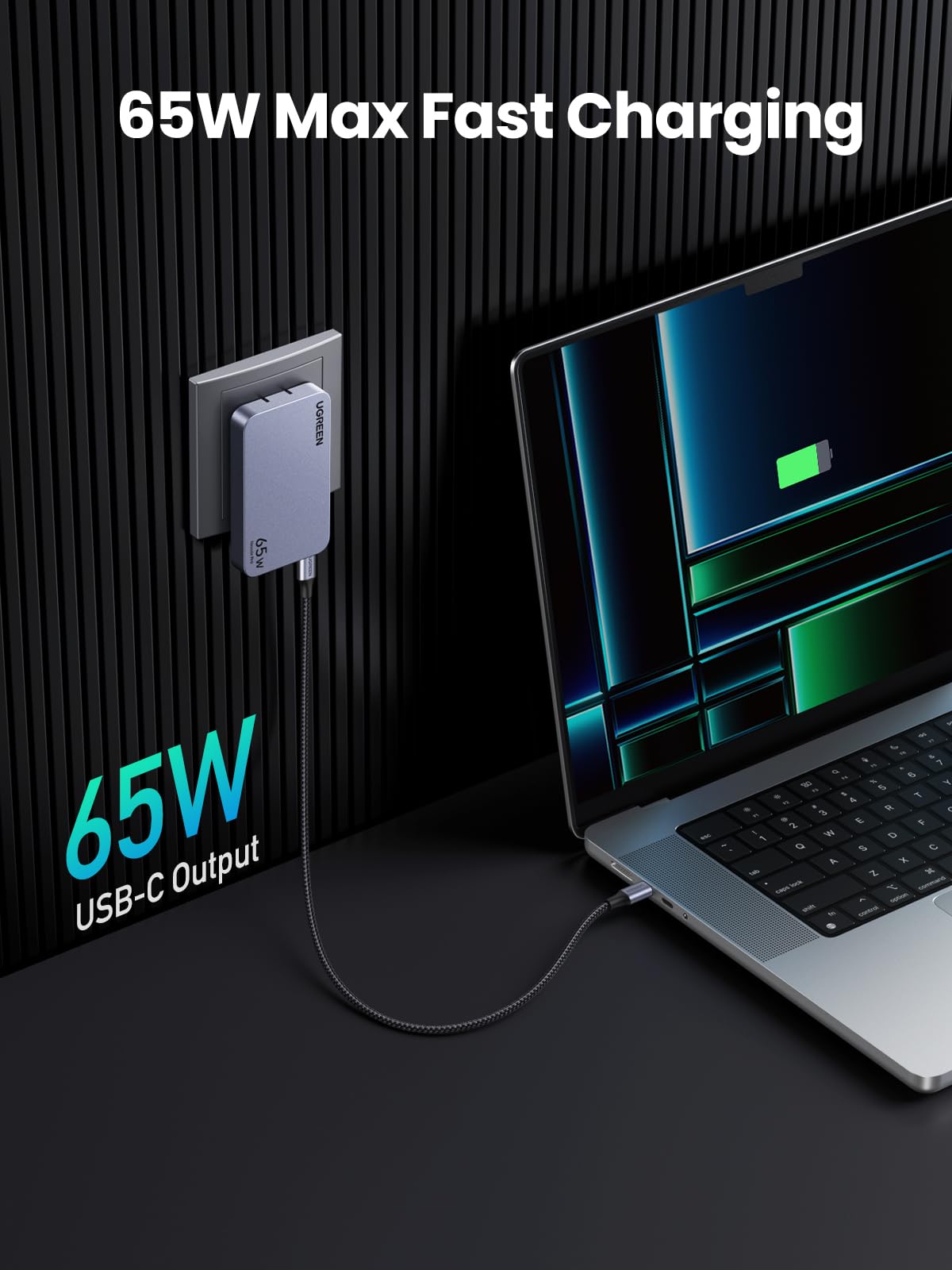 Foto 3 pulgar | Cargador Ugreen Nexode Pro 65w Usb C De 3 Puertos Para Macbook Pro/air - Venta Internacional.