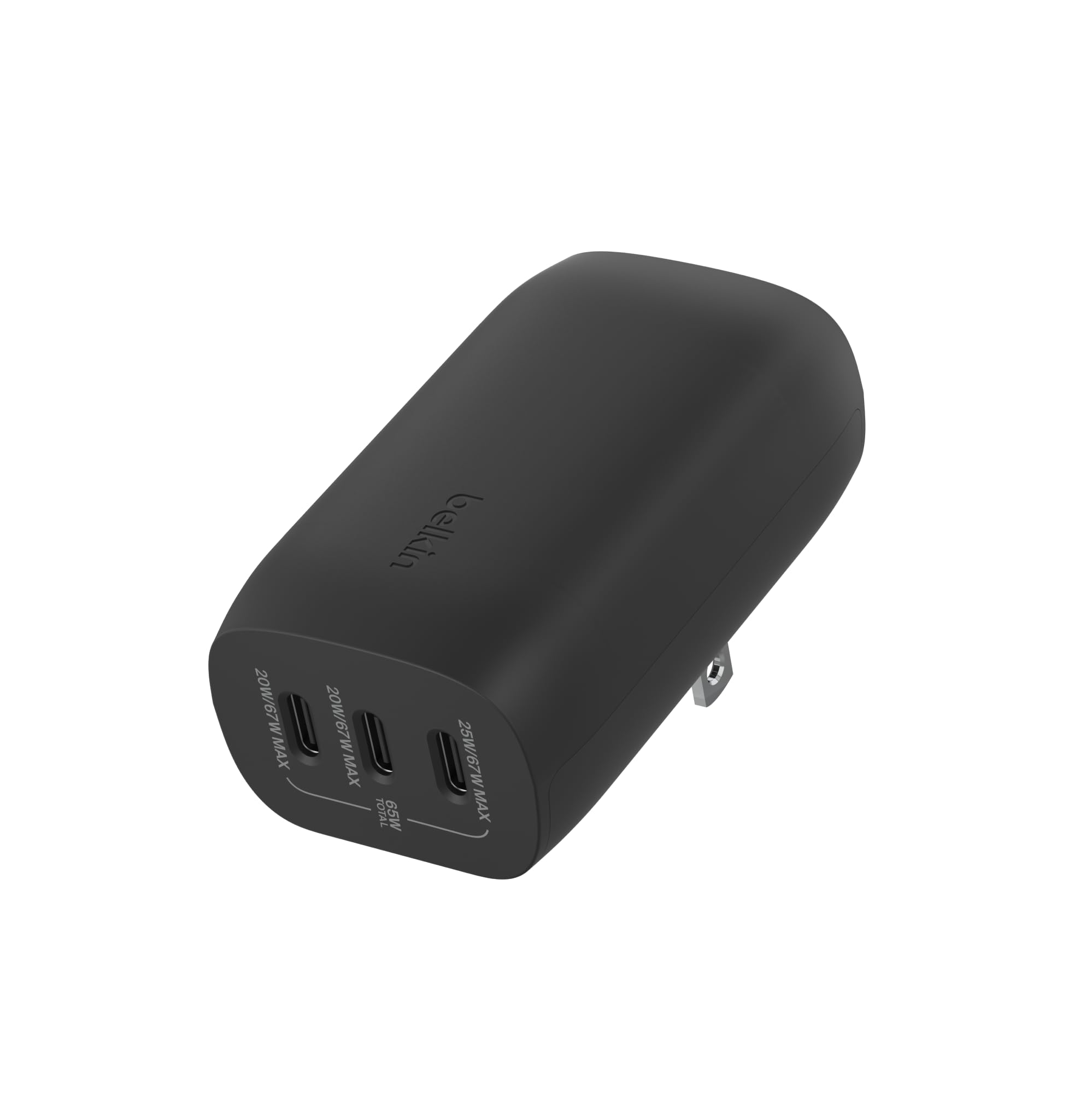 Foto 2 pulgar | Cargador De Pared Belkin Boostcharge 3 Puertos Usb-c 67w Negro - Venta Internacional.