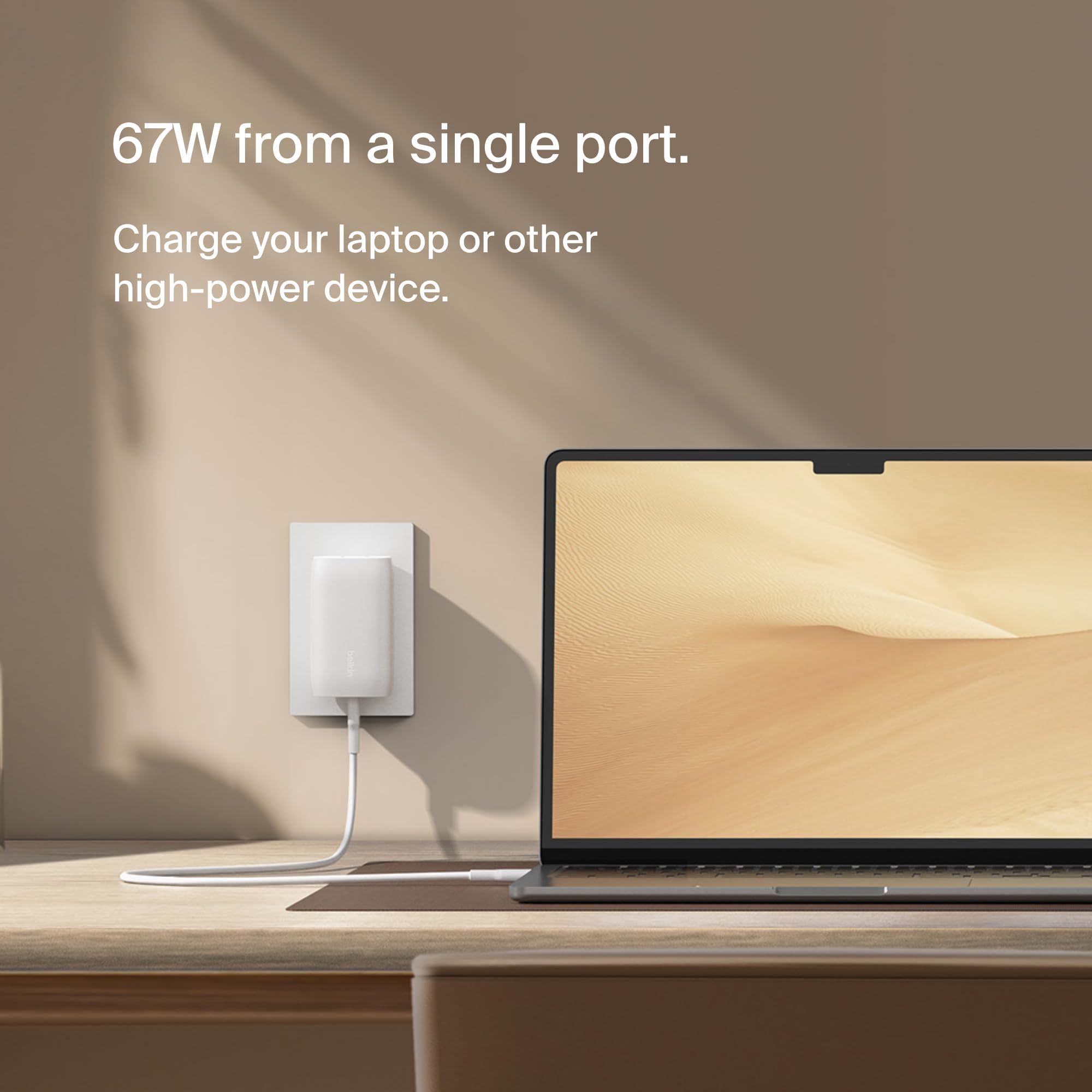 Foto 3 | Cargador de Pared Belkin BoostCharge de 3 Puertos USB-C 67W Blanco Paquete de 2 - Venta Internacional