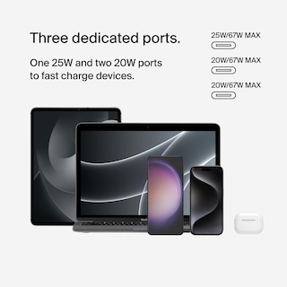 Foto 5 | Cargador de Pared Belkin BoostCharge de 3 Puertos USB-C 67W Blanco Paquete de 2 - Venta Internacional