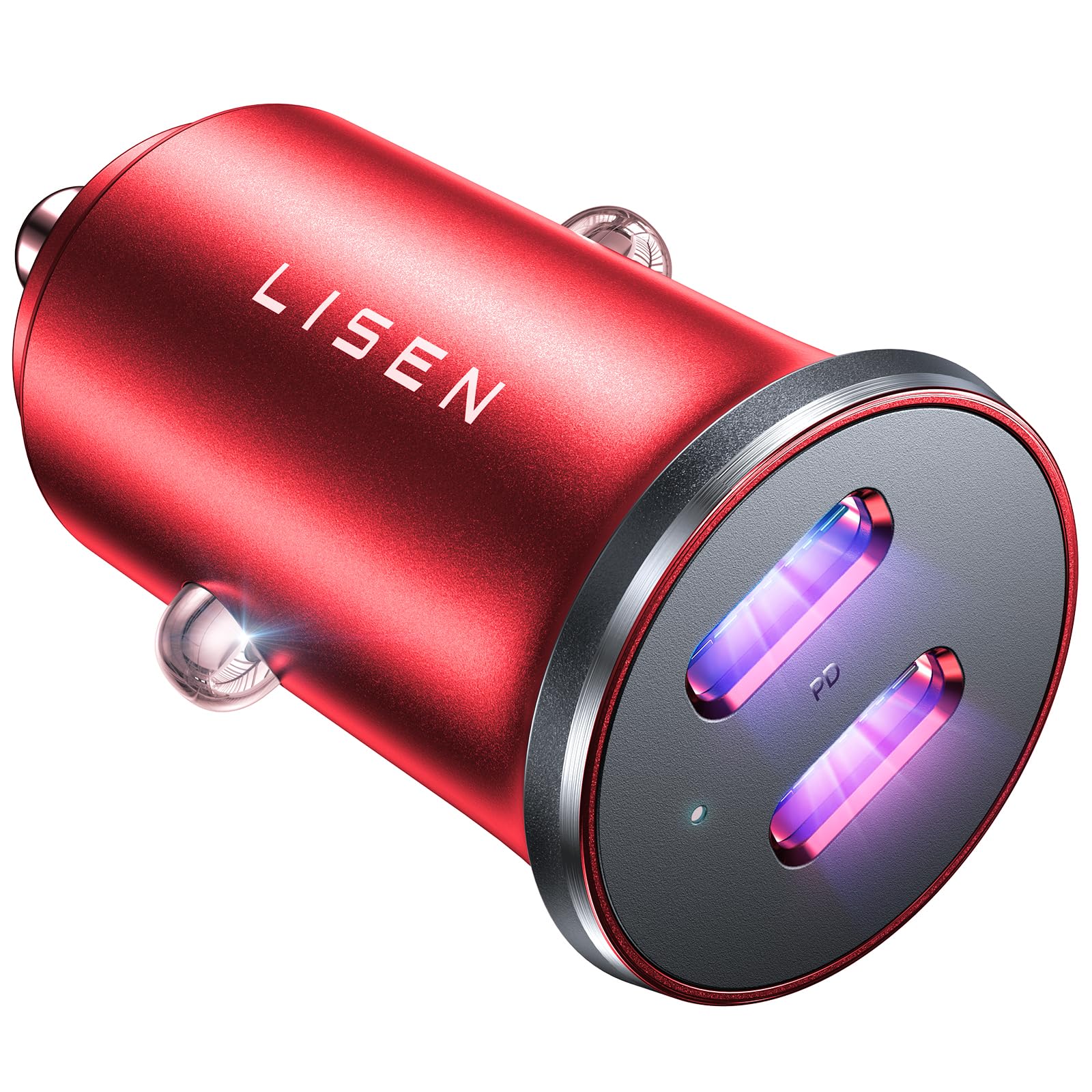 Cargador De Coche Lisen De 90 W Con Doble Usb C + Usb A Para Iphone 15 Pro - Venta Internacional.