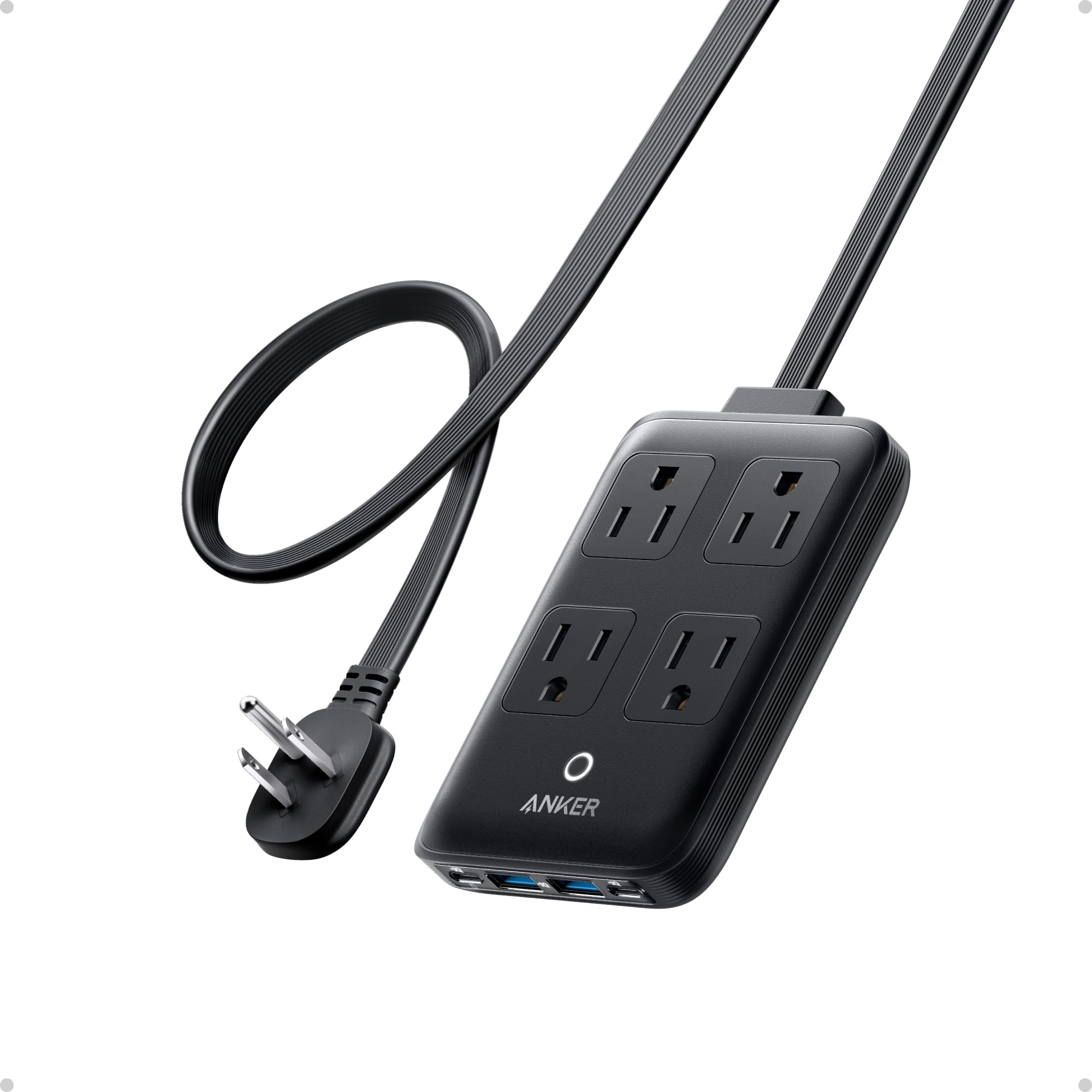 Foto 2 pulgar | Estación De Carga Anker Power Strip Usb-c 8 En 1 De 20 W, Cable De 5 Pies - Venta Internacional.