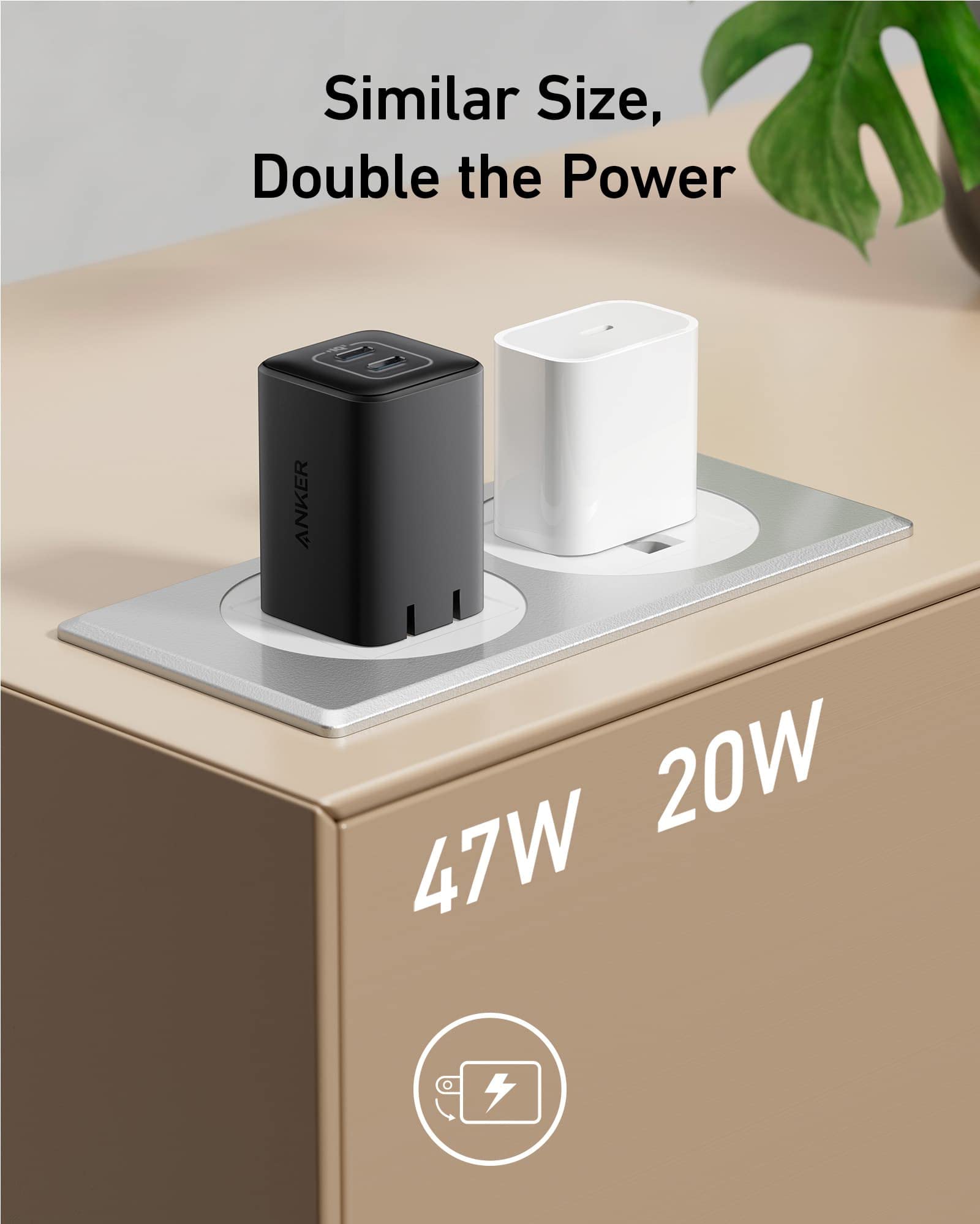 Foto 6 pulgar | Cargador Anker Nano De 47 W Con Puerto Usb C 2 Para Iphone Galaxy Black - Venta Internacional.