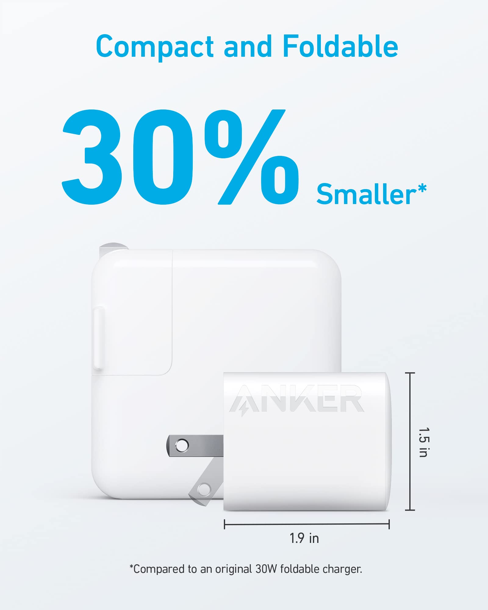 Foto 5 pulgar | Cargador Anker Usb-c De 30 W, Plegable Y Rápido Para Iphone, Paquete De 2 - Venta Internacional.