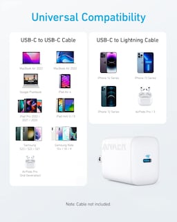Foto 6 | Cargador Anker Usb-c De 30 W, Plegable Y Rápido Para Iphone, Paquete De 2 - Venta Internacional.