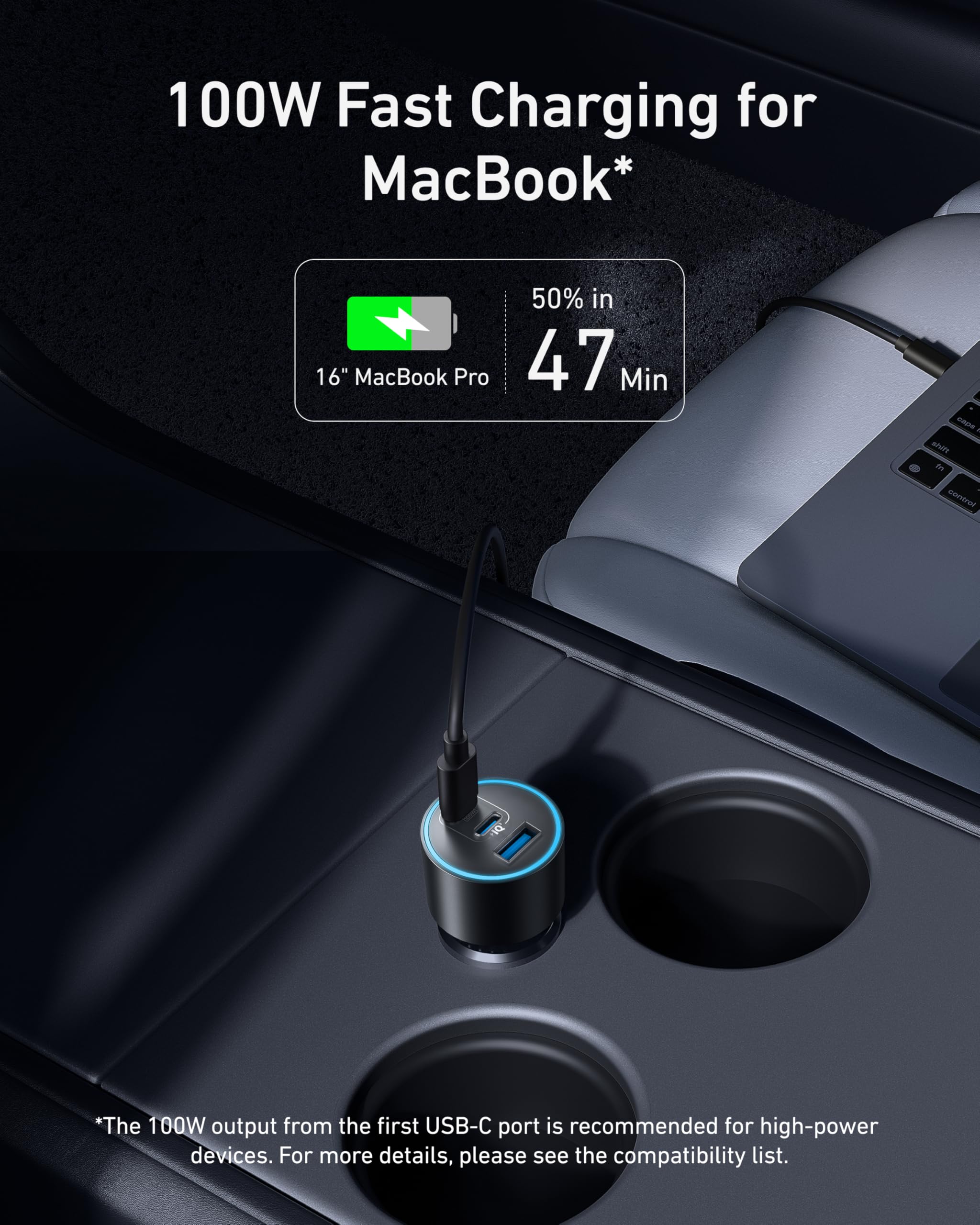 Foto 4 pulgar | Cargador De Coche Anker Iphone 16 Usb-c 167,5 W De 3 Puertos Para Iphone - Venta Internacional.