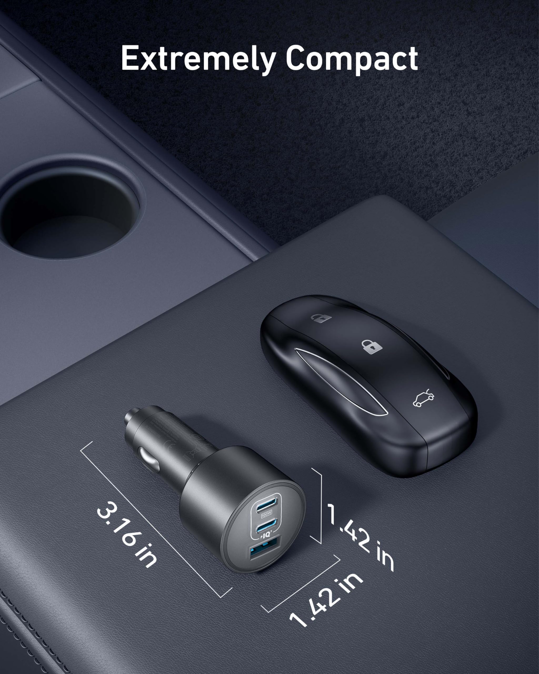 Foto 7 pulgar | Cargador De Coche Anker Iphone 16 Usb-c 167,5 W De 3 Puertos Para Iphone - Venta Internacional.