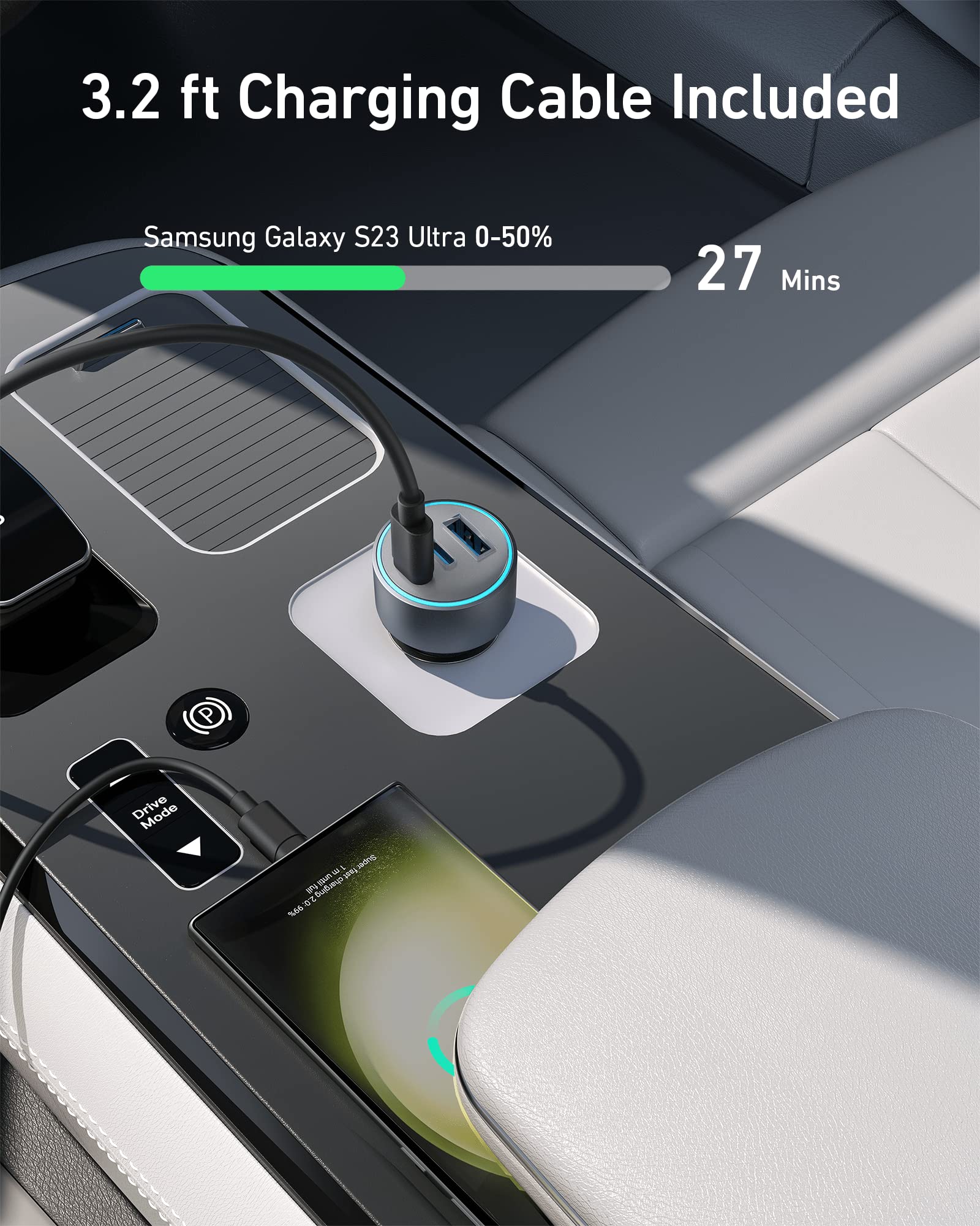 Foto 5 pulgar | Cargador De Coche Anker 535, 67 W, 3 Puertos, Usb-c Pd, Cargador Rápido Para Iphone 16 - Venta Internacional.