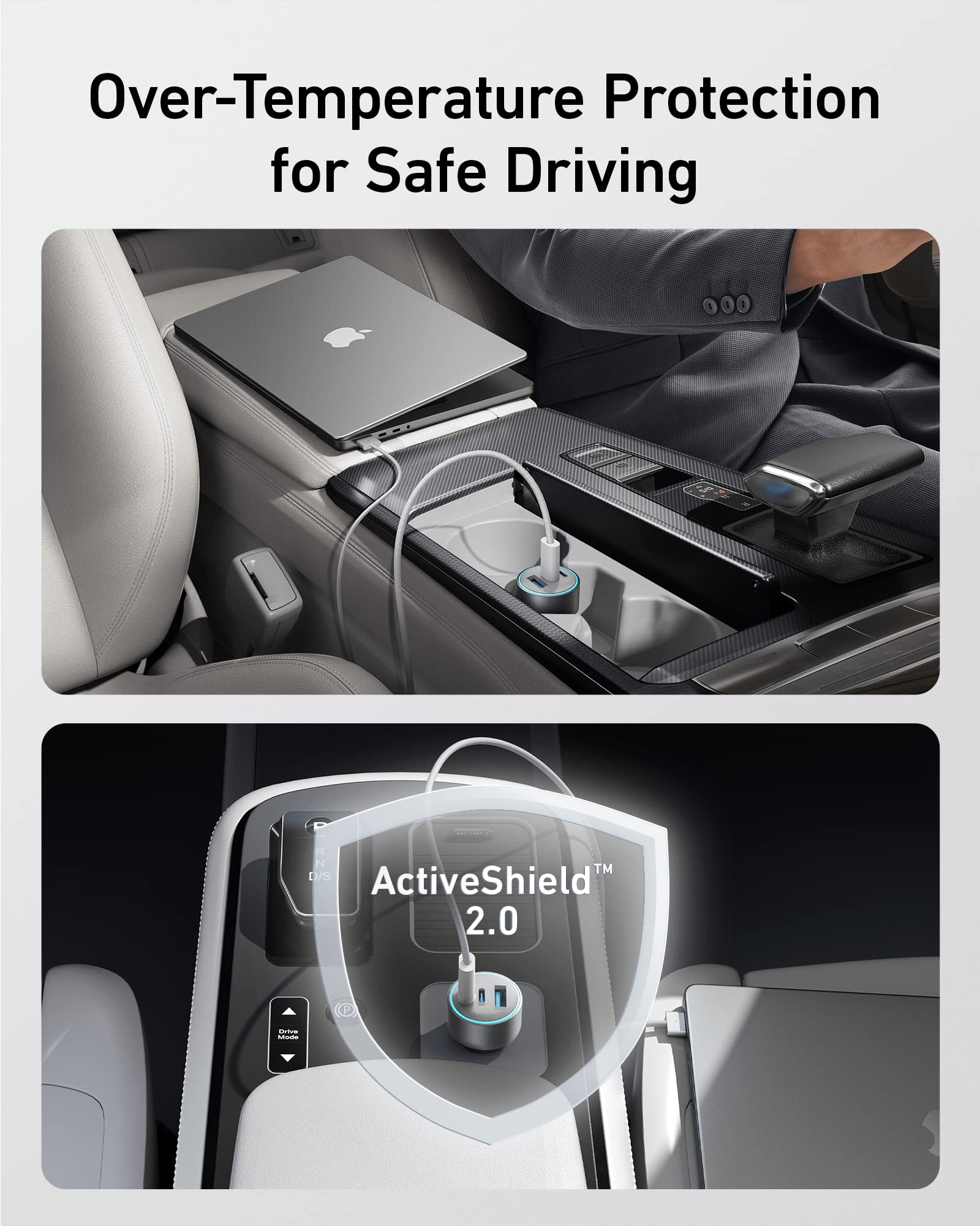 Foto 6 | Cargador De Coche Anker 535, 67 W, 3 Puertos, Usb-c Pd, Cargador Rápido Para Iphone 16 - Venta Internacional.