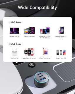 Foto 7 | Cargador De Coche Anker 535, 67 W, 3 Puertos, Usb-c Pd, Cargador Rápido Para Iphone 16 - Venta Internacional.