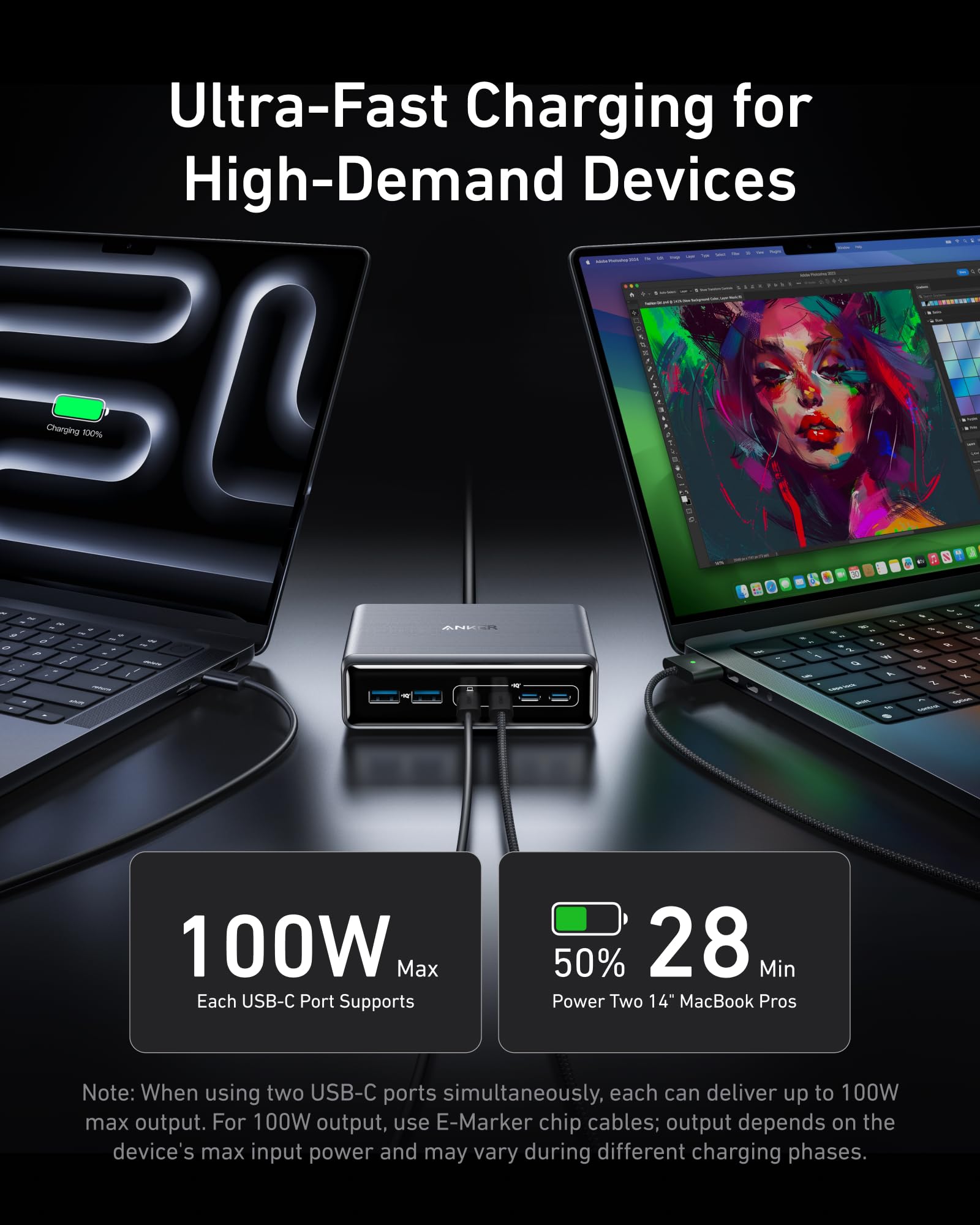 Foto 4 pulgar | Estación De Carga Anker Prime Charger 200w 6 Puertos Gan Usb-c Pd - Venta Internacional.