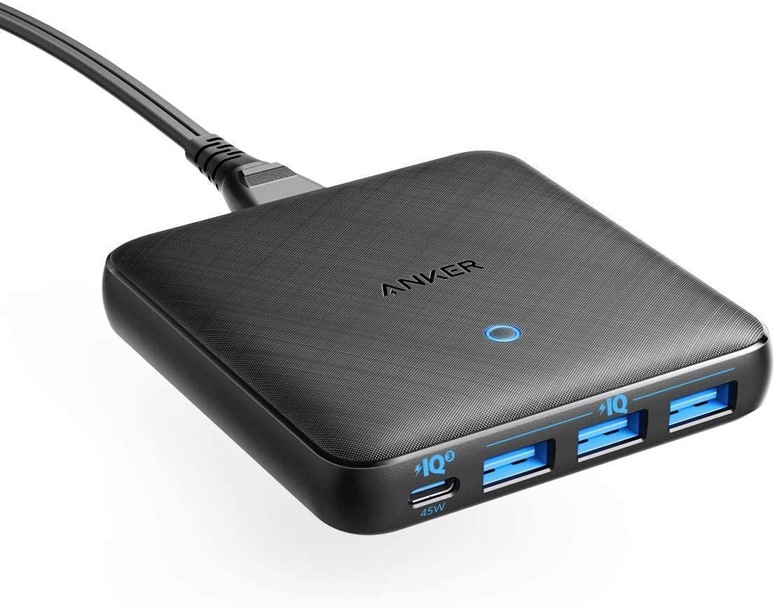 Adaptador De Cargador Anker Powerport Atom Iii Slim 63 W 4 Puertos - Venta Internacional.