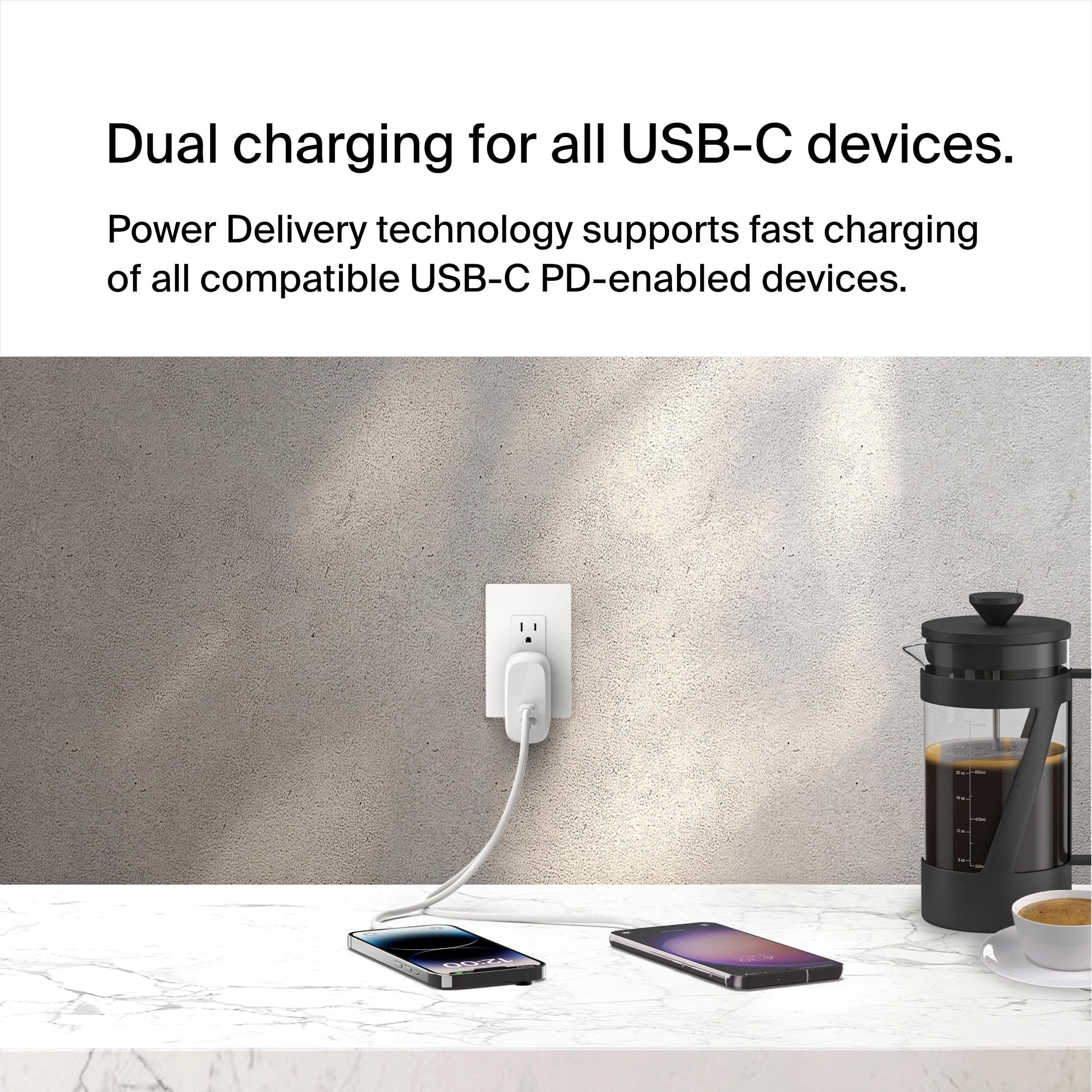 Foto 4 pulgar | Cargador De Pared Belkin Boostcharge Dual Usb-c Pps 60 W Para Samsu - Venta Internacional.