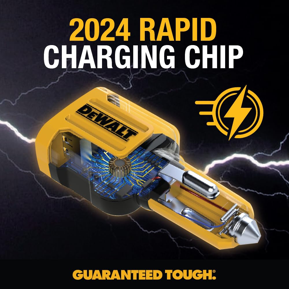 Foto 4 pulgar | Adaptador De Cargador De Coche Dewalt Usb + Usb C 49,5 W Pd 30 W Qc 3.0 - Venta Internacional.