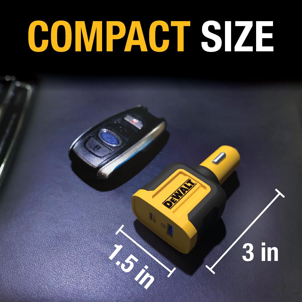 Foto 5 pulgar | Adaptador De Cargador De Coche Dewalt Usb + Usb C 49,5 W Pd 30 W Qc 3.0 - Venta Internacional.