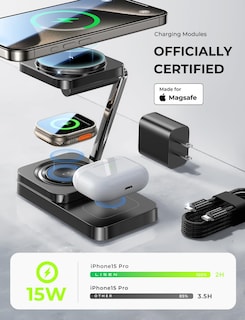 Foto 3 | Estación de Carga Inalámbrica Lisen para Apple Magsafe Charger - Venta Internacional