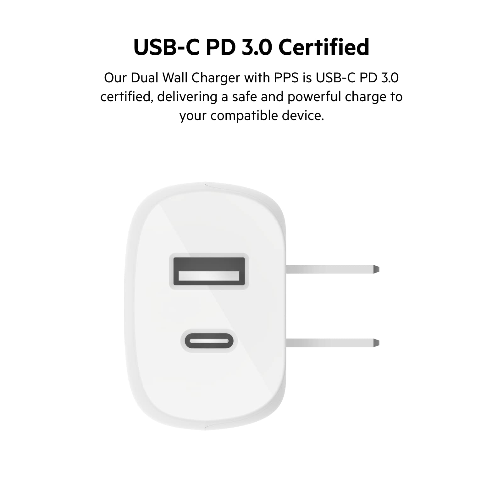 Foto 5 | Cargador De Pared Belkin De 37 W Con Suministro De Energía Usb-c De 25 W + 12 W - Venta Internacional.