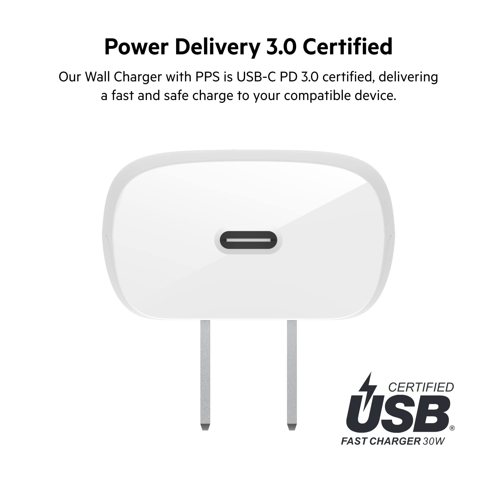 Foto 6 | Cargador De Pared Belkin 30w Usb-c Power Delivery Pps Blanco - Venta Internacional.